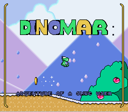 Dinomar - Adventure of a SMWCentral User Title Screen